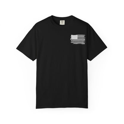 Graphic T-Shirt — Prescription for Competitive Spirit (USA Flag Accent)
