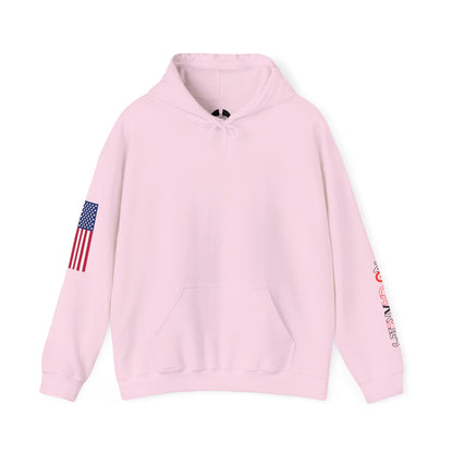 American Flag Sleeve Hoodie — Patriot USA Graphic Hooded Sweatshirt