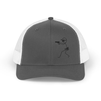 Stylish Snapback Trucker Cap with Target Graphic - Perfect for Shooting Sports Enthusiasts