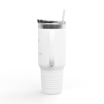 Insulated Travel Mug - 40oz with ‘No Charlies’ logo | Perfect for On-the-Go Coffee Lovers | Ideal Gift for Holidays & Celebrations