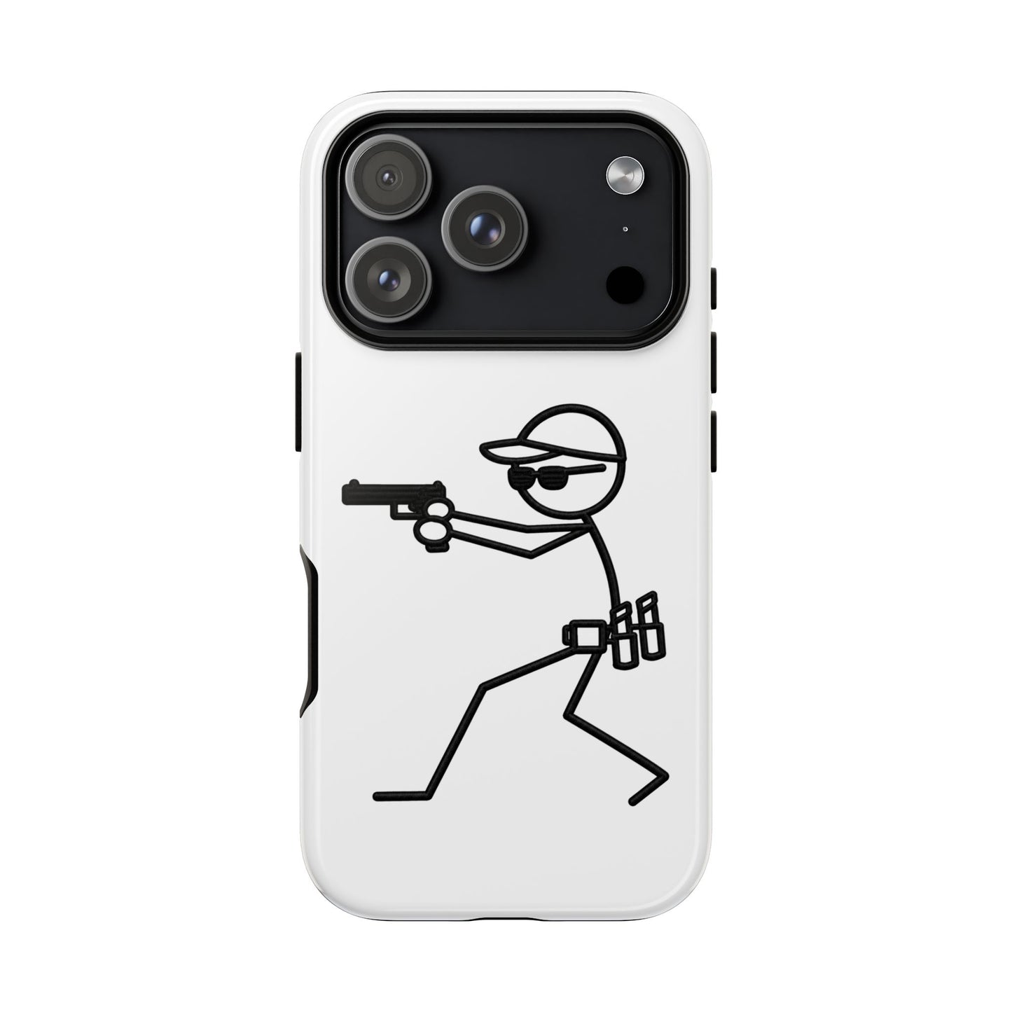 Tactical Stick Figure Phone Case — "Tough Cases" Protective iPhone Cover