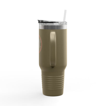 Insulated Travel Mug - 40oz with ‘No Charlies’ logo | Perfect for On-the-Go Coffee Lovers | Ideal Gift for Holidays & Celebrations