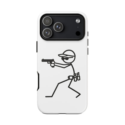 Tactical Stick Figure Phone Case — "Tough Cases" Protective iPhone Cover