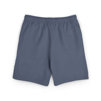 Fleece Sweat Shorts — Minimal Stick Figure Surfing Graphic