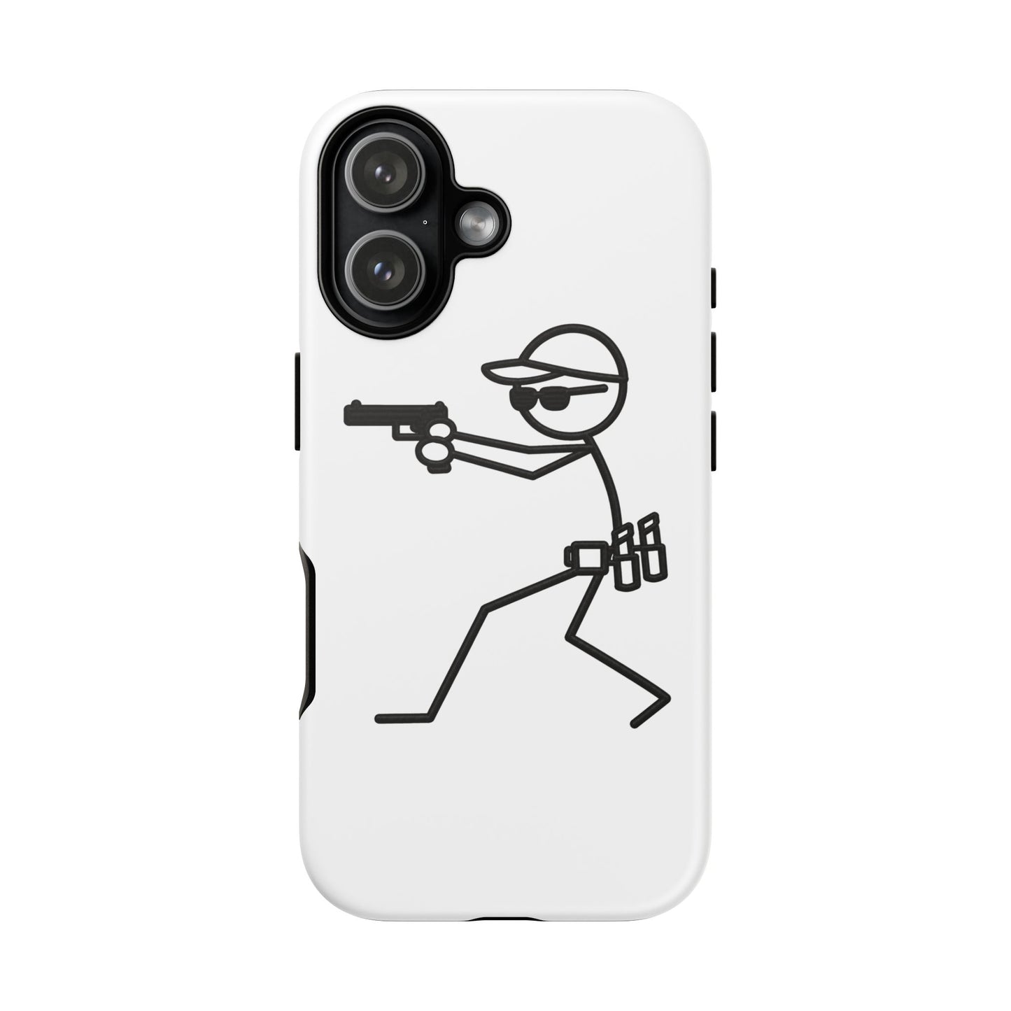 Tactical Stick Figure Phone Case — "Tough Cases" Protective iPhone Cover
