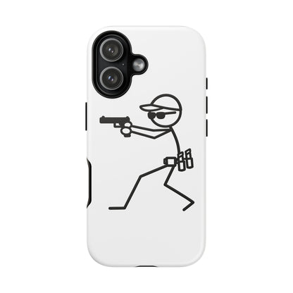 Tactical Stick Figure Phone Case — "Tough Cases" Protective iPhone Cover
