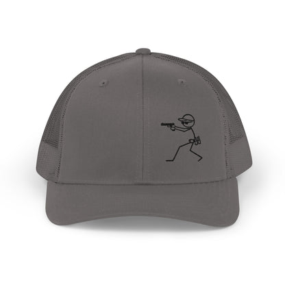 Stylish Snapback Trucker Cap with Target Graphic - Perfect for Shooting Sports Enthusiasts