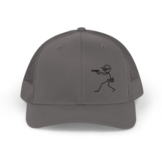 Stylish Snapback Trucker Cap with Target Graphic - Perfect for Shooting Sports Enthusiasts