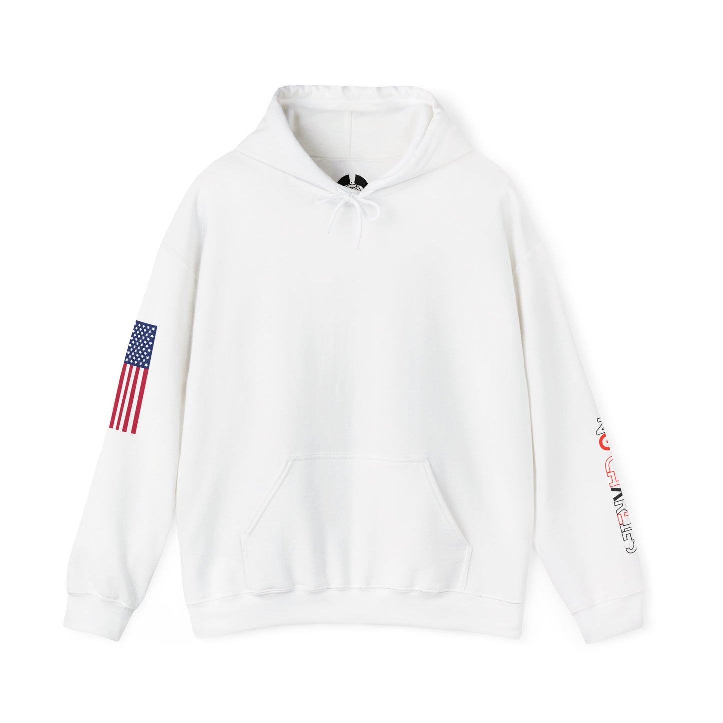 American Flag Sleeve Hoodie — Patriot USA Graphic Hooded Sweatshirt