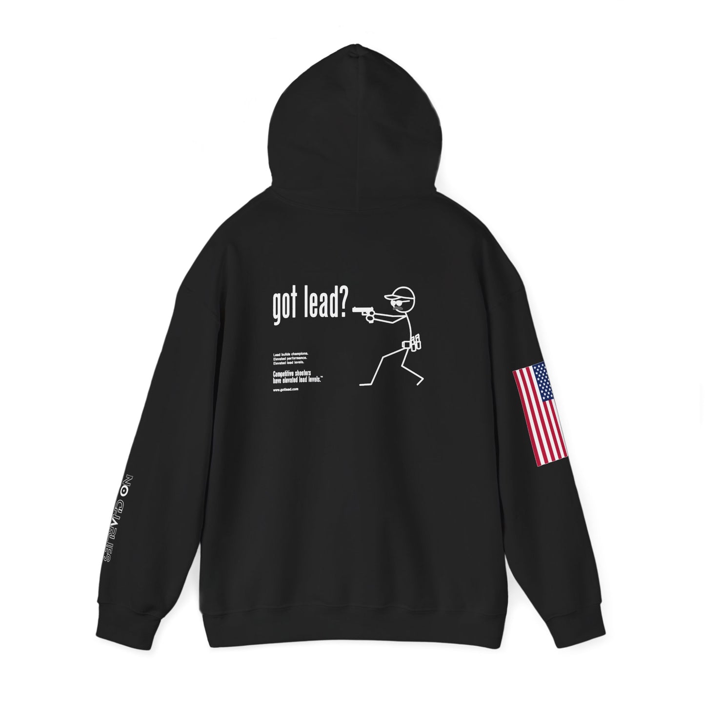 American Flag Sleeve Hoodie — Patriot USA Graphic Hooded Sweatshirt