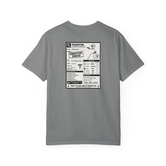 Graphic T-Shirt — Prescription for Competitive Spirit (USA Flag Accent)