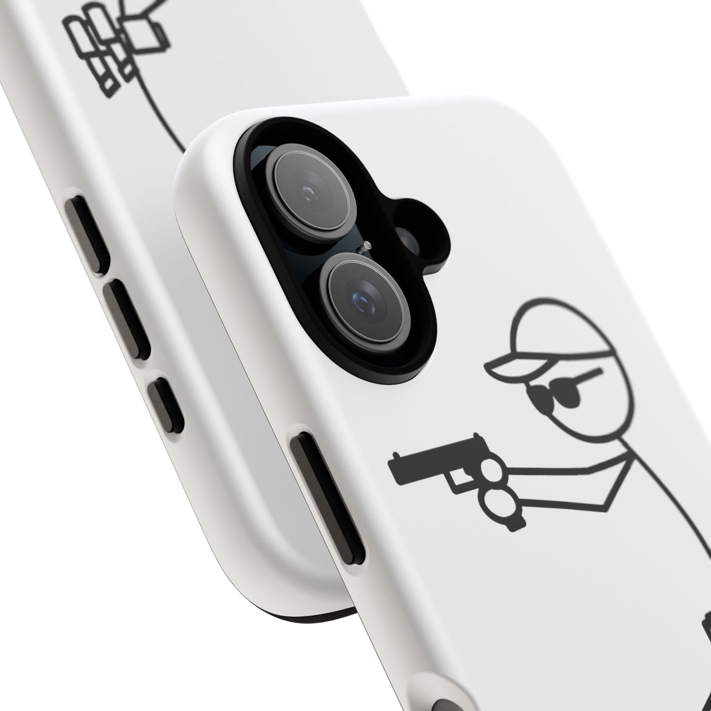 Tough Cases Stick Figure Shooter Phone Case — Durable Protective iPhone Cover