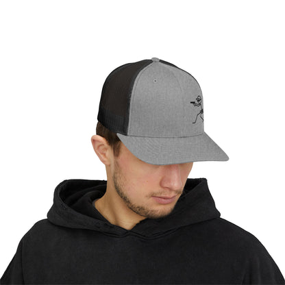 Stylish Snapback Trucker Cap with Target Graphic - Perfect for Shooting Sports Enthusiasts
