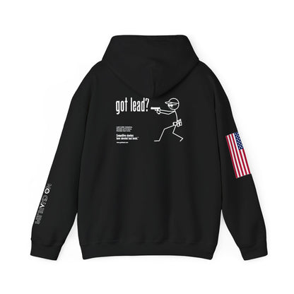 American Flag Sleeve Hoodie — Patriot USA Graphic Hooded Sweatshirt