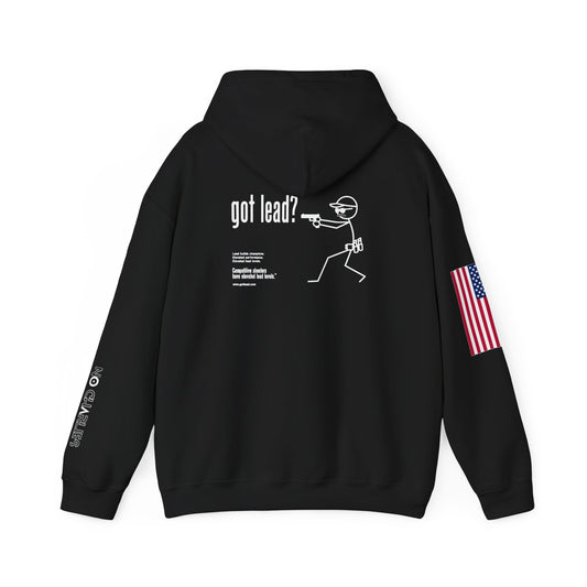American Flag Sleeve Hoodie — Patriot USA Graphic Hooded Sweatshirt