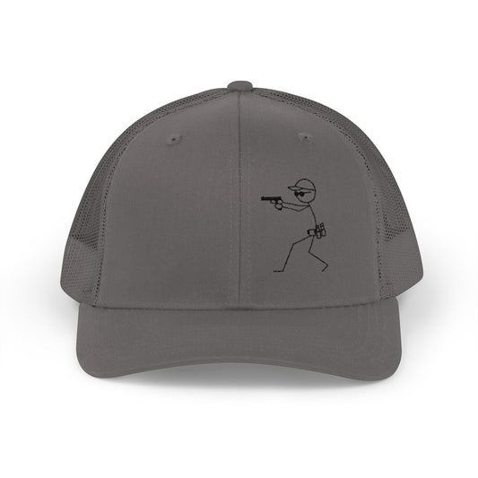 Stylish Snapback Trucker Cap with Target Graphic - Perfect for Shooting Sports Enthusiasts