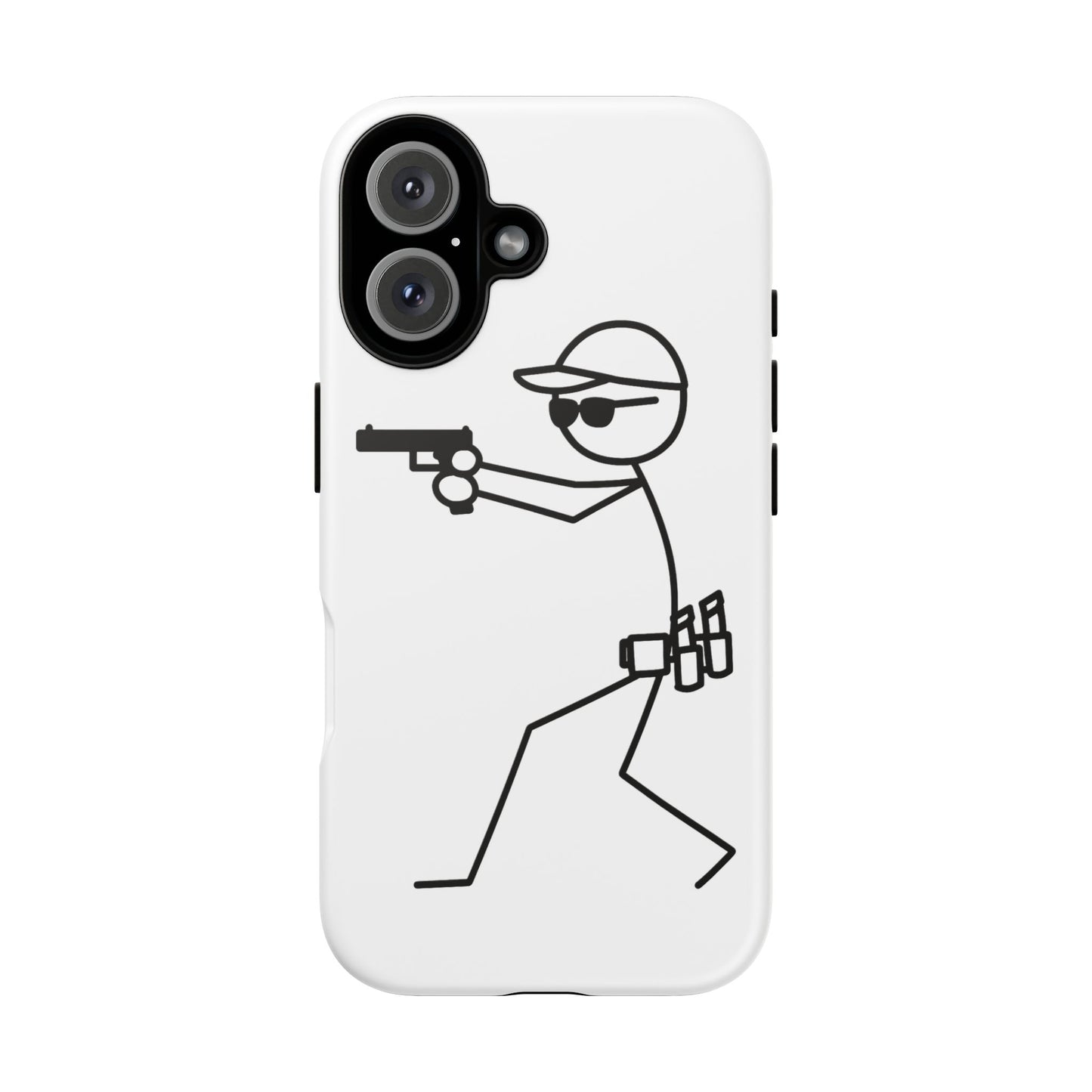 Tough Cases Stick Figure Shooter Phone Case — Durable Protective iPhone Cover