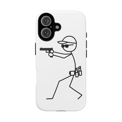 Tough Cases Stick Figure Shooter Phone Case — Durable Protective iPhone Cover
