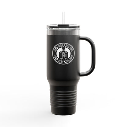 Insulated Travel Mug - 40oz with ‘No Charlies’ logo | Perfect for On-the-Go Coffee Lovers | Ideal Gift for Holidays & Celebrations