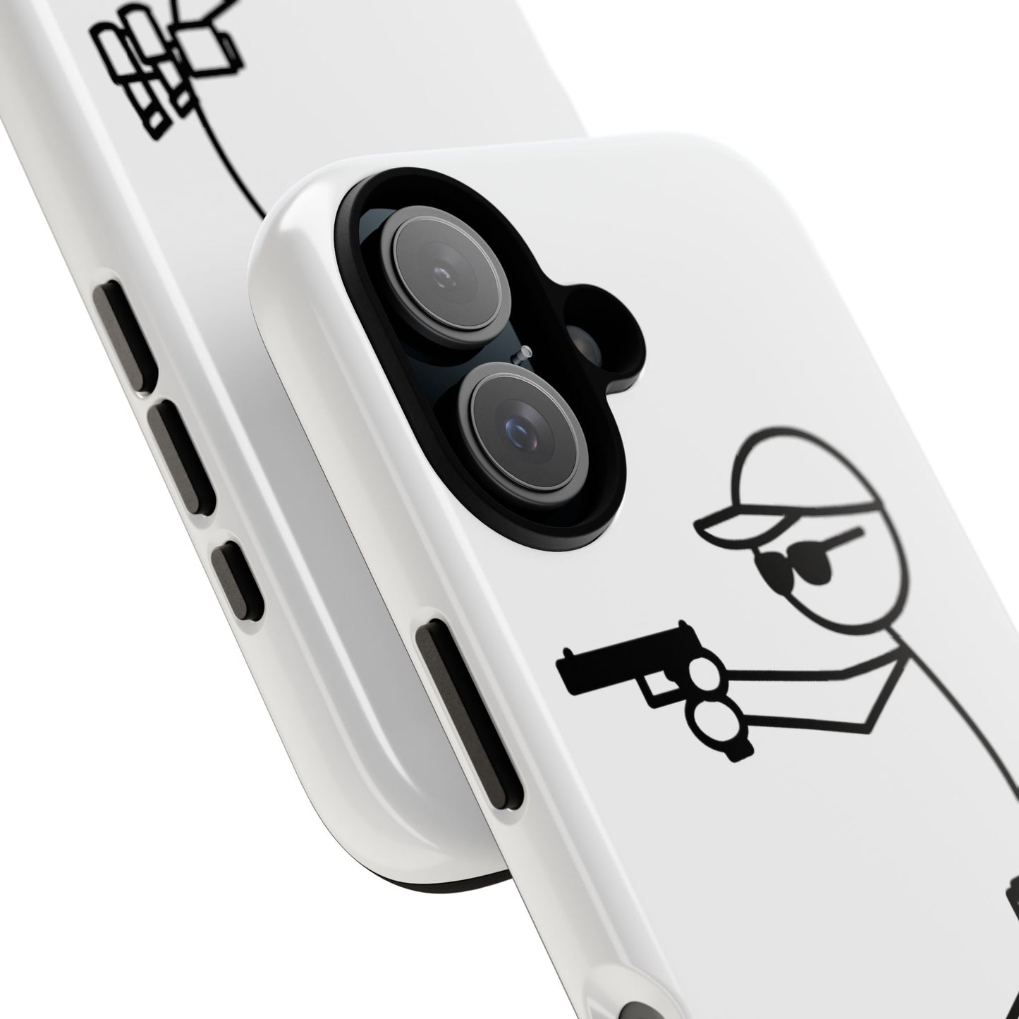 Tough Cases Stick Figure Shooter Phone Case — Durable Protective iPhone Cover
