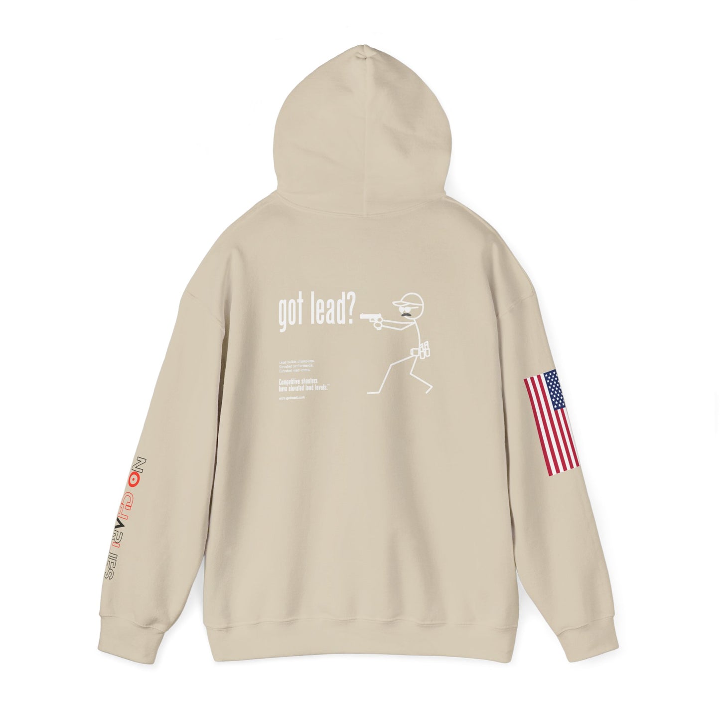 American Flag Sleeve Hoodie — Patriot USA Graphic Hooded Sweatshirt