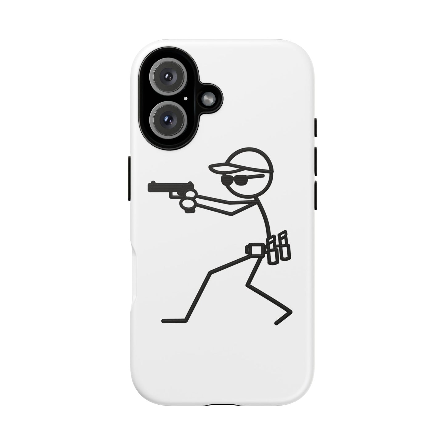 Tactical Stick Figure Phone Case — "Tough Cases" Protective iPhone Cover