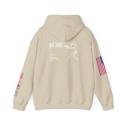 American Flag Sleeve Hoodie — Patriot USA Graphic Hooded Sweatshirt